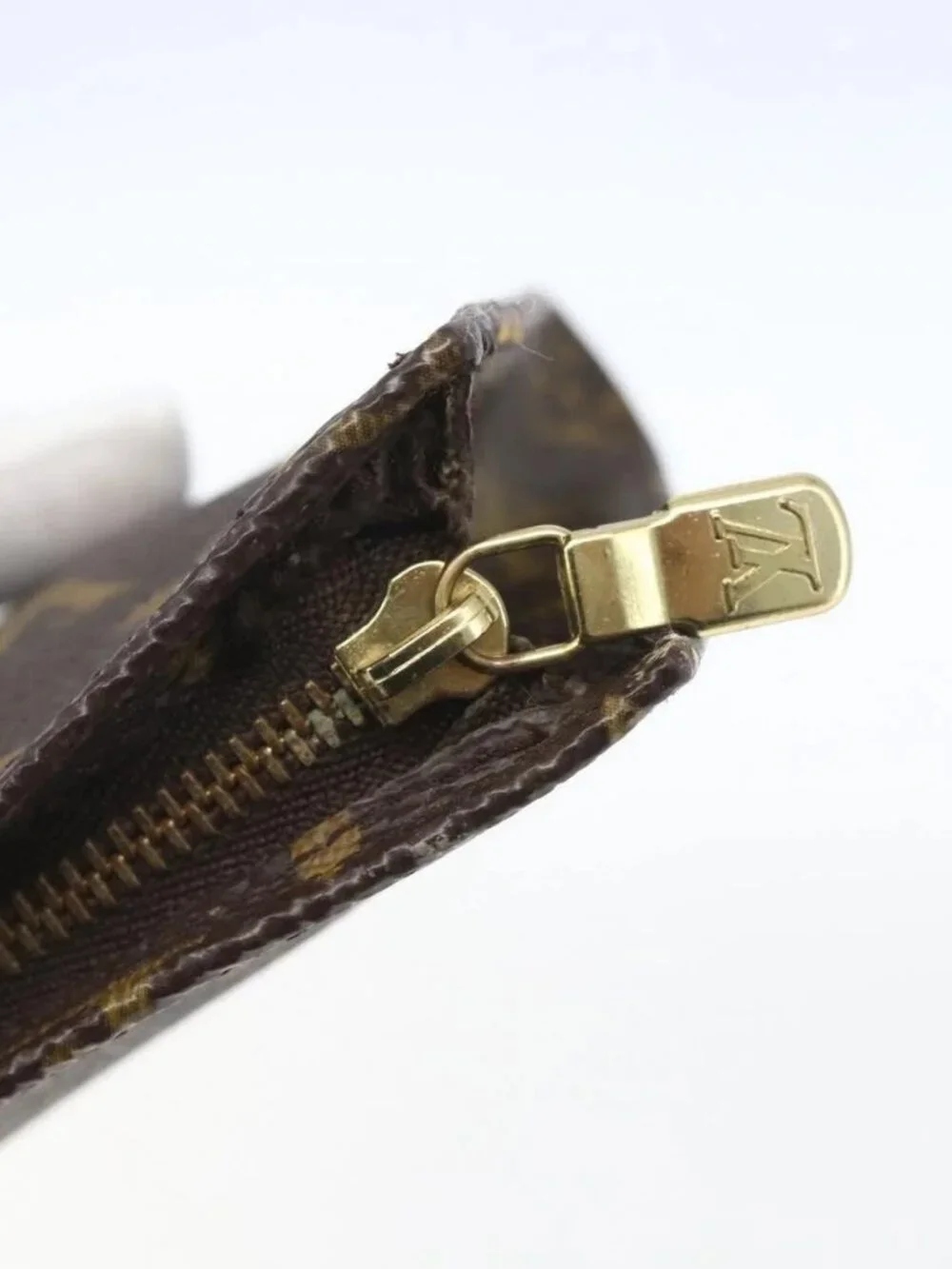 LOUIS VUITTON Monogram Bucket PM Accessory Pouch LV Auth 168751